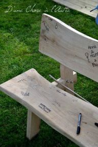 Livre d'or objet banc